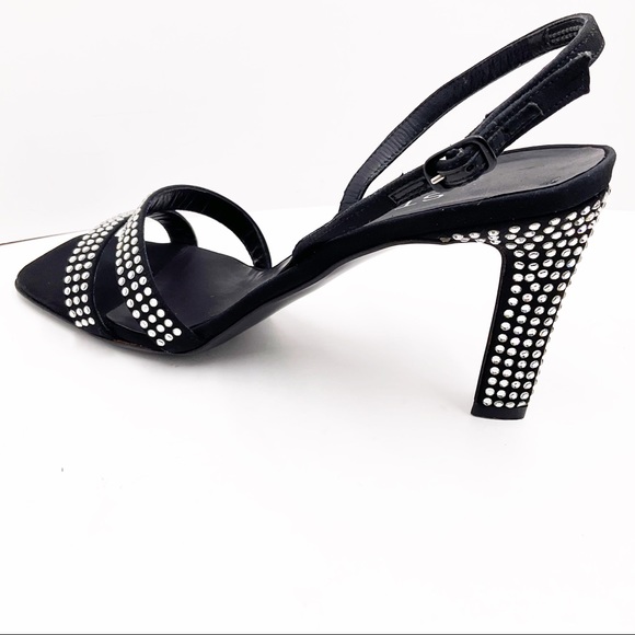 {St.John} Rhinestones Heel Sandals - Picture 15 of 16